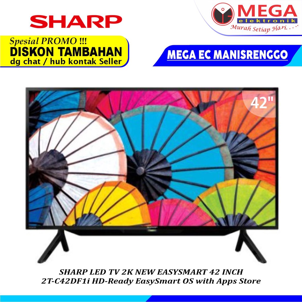 Jual SHARP SMART TV 2TC42DF1I 42 INCH 2K NEW EASYSMART OS APPS STORE