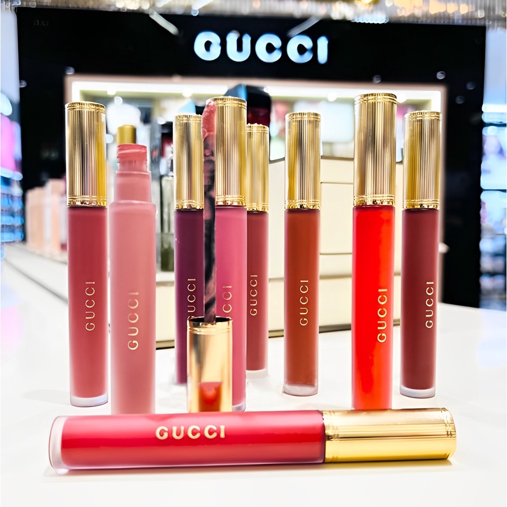 Jual Gucci Lipstick liquid Matte Liquid Lip Matte Rouge À Lèvres Lip Glaze Liquid Mat Gucci