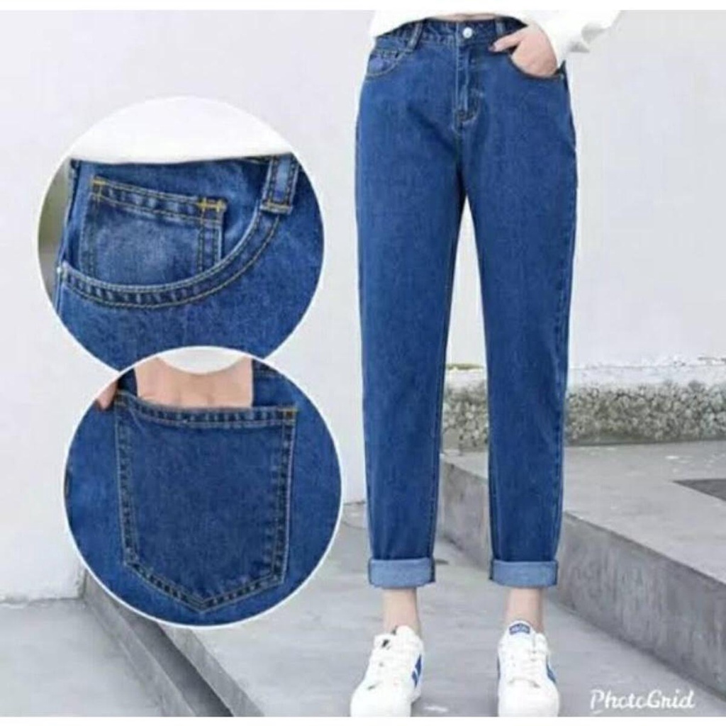 Jual CELANA JEANS WANITA BOYFRIEND CELANA TRENDY | Shopee Indonesia