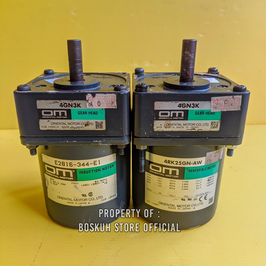 Jual Ac Motor Gearbox W V Ratio Rpm Oriental Motor