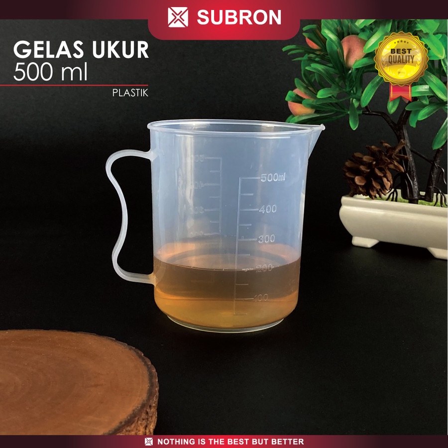 Jual Gelas Ukur 500 Ml Plastik Garis Takar Ukur 05 Liter Food Grade Subron Shopee Indonesia 5122