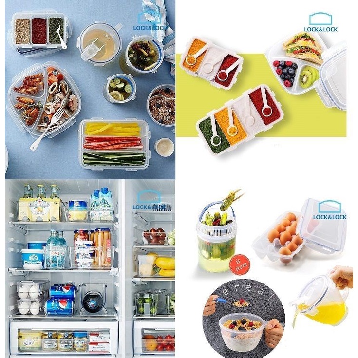 Jual Lock&Lock 1L 1LITER Rectangular Container HPL817 | Shopee Indonesia