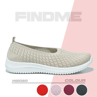 SNEAKERS TANPA TALI WANITA SEPATU SOL KARET NYAMAN ANTI LICIN LARI CASUAL KERJA KANTORAN w2020