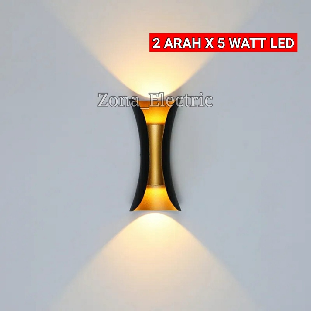 Jual Lampu Dinding Taman Led 2 X 5 Watt 2 Arah Wall Light Outdoor Waterproof Shopee Indonesia 