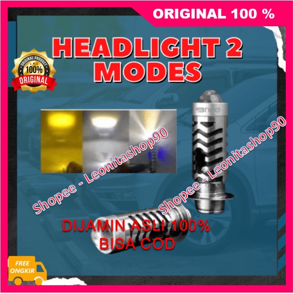 Jual Headlight Modes Lampu Motor H Laser Supersonic Led Original Shopee Indonesia