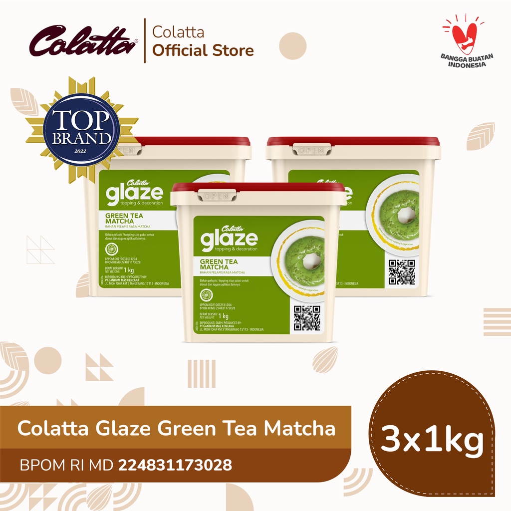 Jual Bundling Colatta Glaze Green Tea - Bahan Pelapis Rasa geen Tea 1Kg ...
