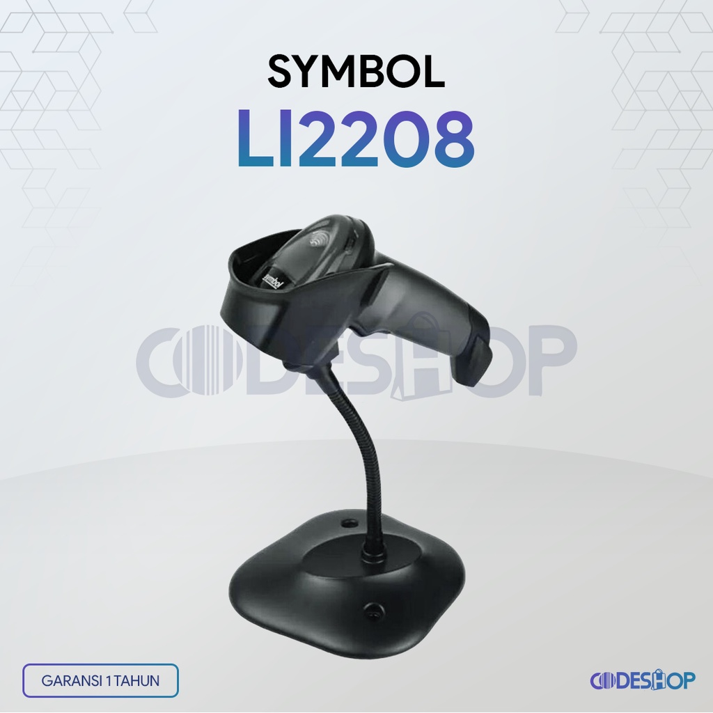 Jual Barcode Scanner Motorola Zebra Symbol LI2208 1D Auto Sense & Scan