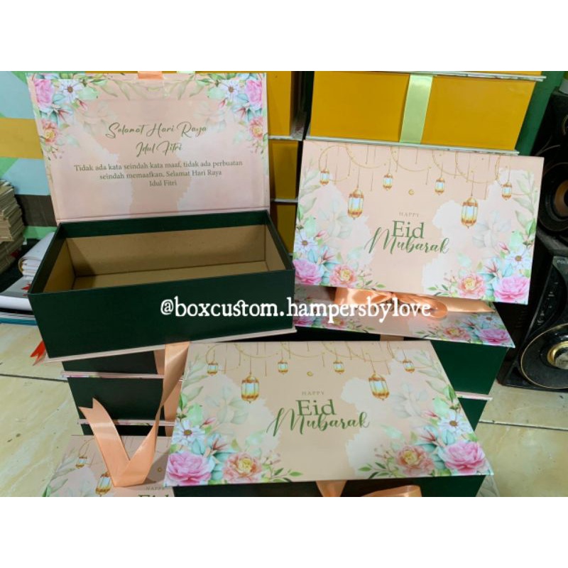 Jual Box Hampers Lebaran Custom / Box Idul Fitri Custom | Shopee Indonesia