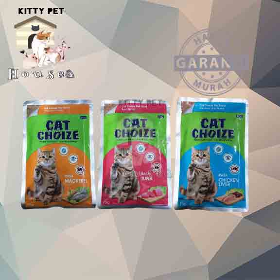 Jual Makanan Kucing Basah CAT CHOIZE POUCH Adult 75gr | Shopee Indonesia