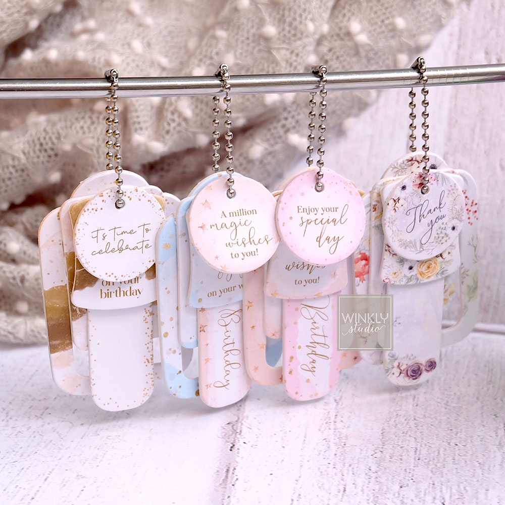 Jual PREMIUM Birthday Hang Tag Thank You / Thick Tag Hamper / Kartu ...