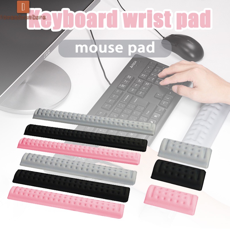 Jual Cushion Keyboard Wrist Rest Easy Typing Slow Rebound Penopang