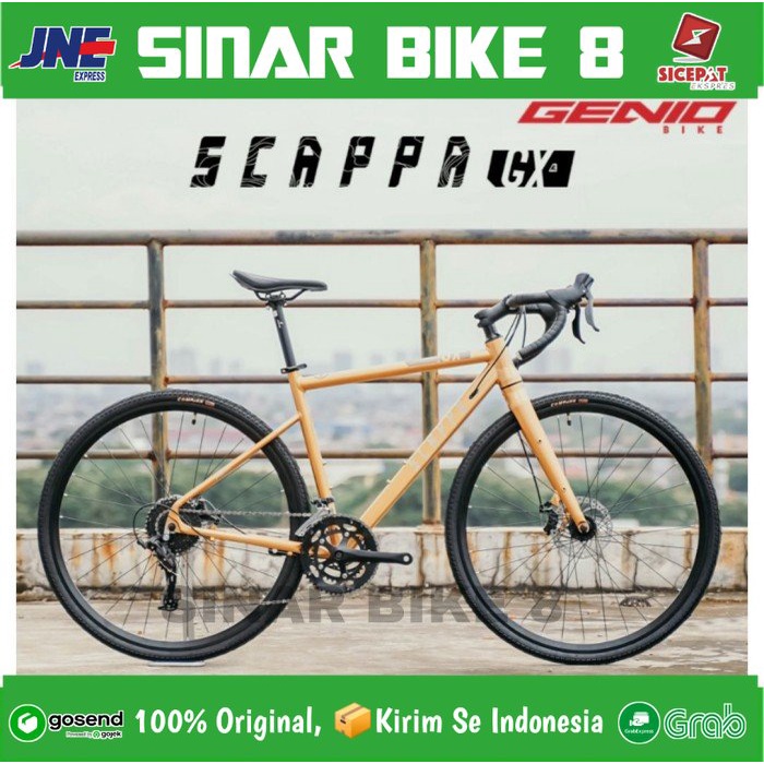 Jual Sepeda Gravel GENIO SCAPPA GX 2023 Alloy 700C 18 Speed Roadbike ...