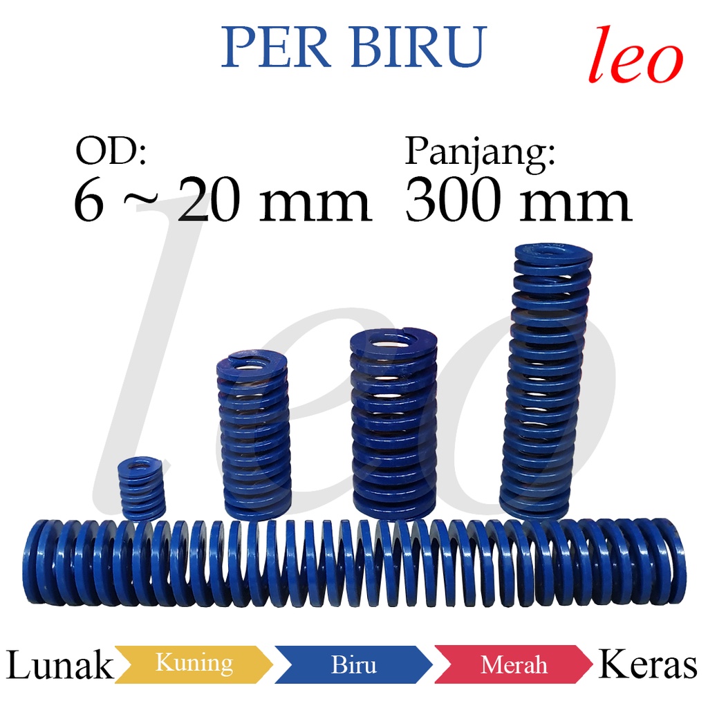 Jual Per Biru 300mm OD 6-20mm Blue Coil Spring Mould Mold 300 mm 6 8 10 ...