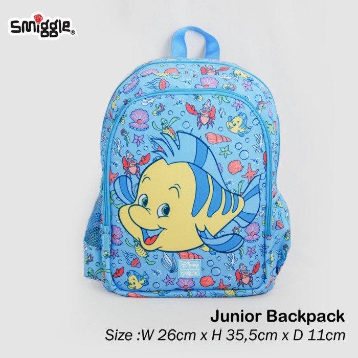 Jual Tas Ransel Tk Smiggle Flounder Ariel Princess Mermaid Fish