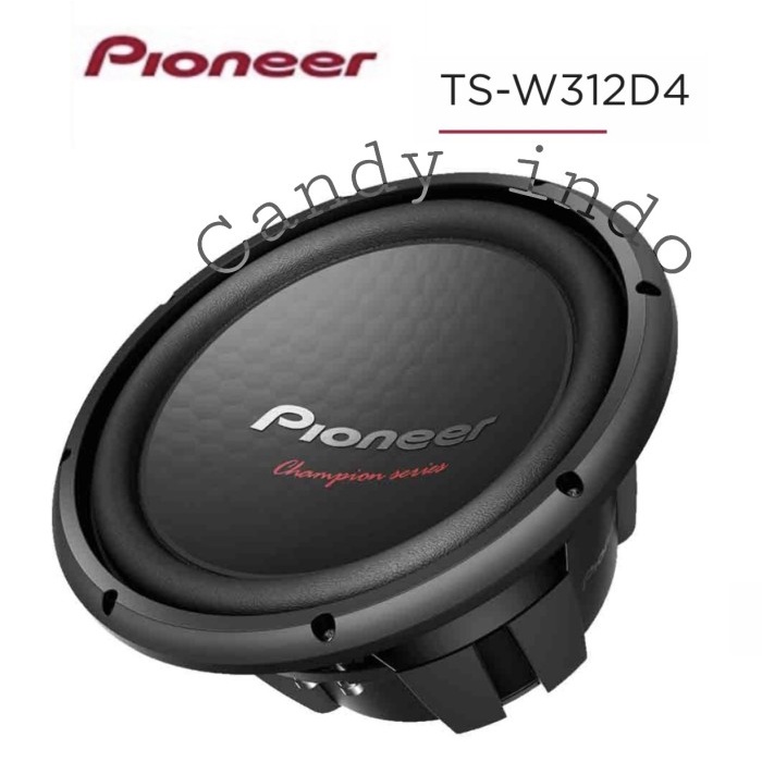 Jual SUBWOOFER PIONEER 12 INCH TSW312D4 DOUBLE COIL DUAL 4 OHM