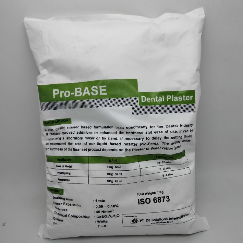 Jual Gips putih gigi palsu dental plaster 1kg Shopee Indonesia