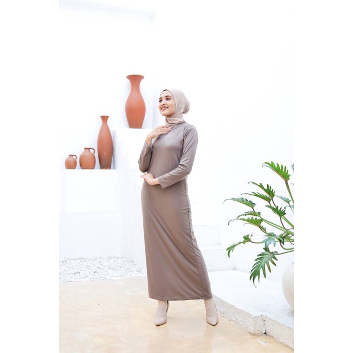 Jual Inner Dress Lengan Panjang Gamis Manset Lengan Panjang Spandek Soft Inner Manset