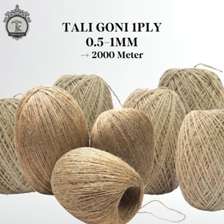Tali goni 1ply 1000 meter, 2000 meter untuk rajut dan hangtag