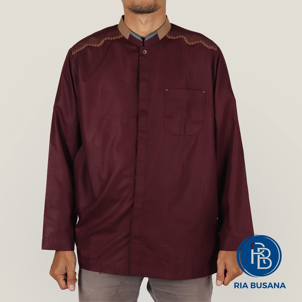 Al Luthfi Atasan Kurta Panjang Print Checkers main image 1