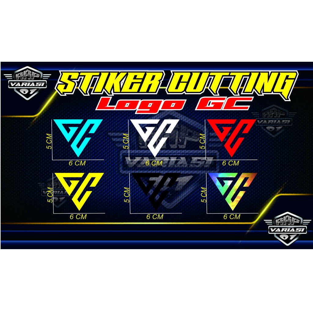 Jual stiker logo Gc , stiker cutting log GC buat motor VARIO,BEAT ...