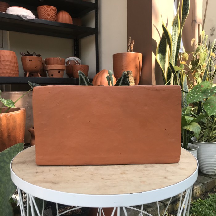 Jual Poo Pot Terracotta Gerabah Terakota Persegi Panjang | Shopee Indonesia