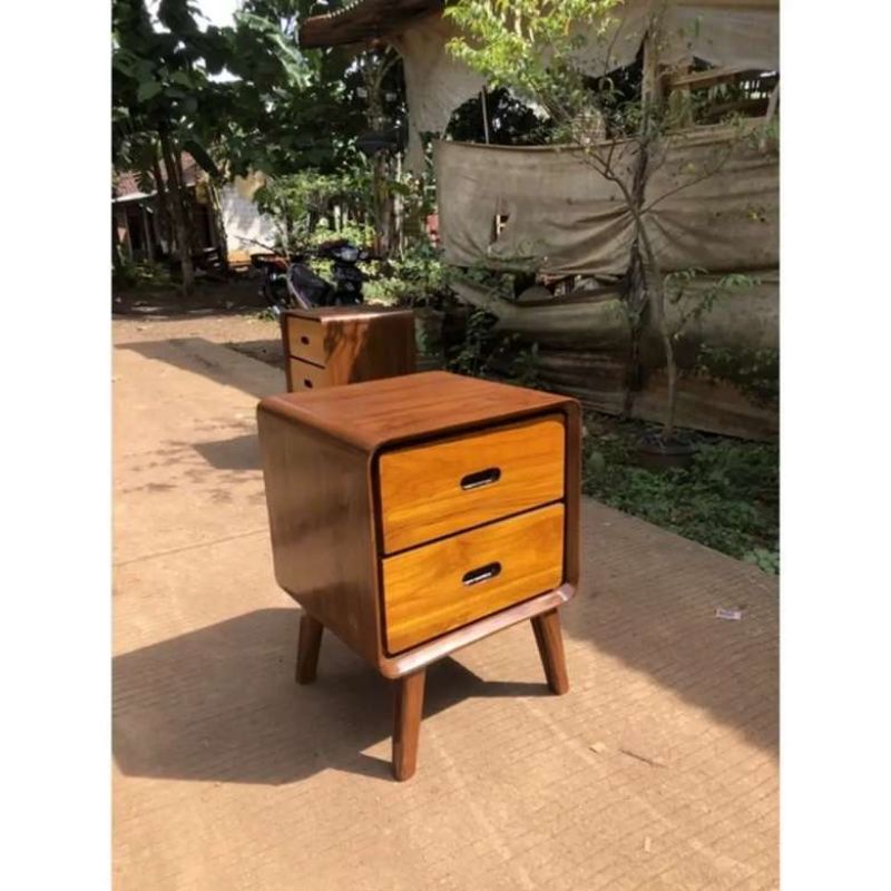 Jual Meja Nakas Retro Kayu Jati Finishing Shopee Indonesia