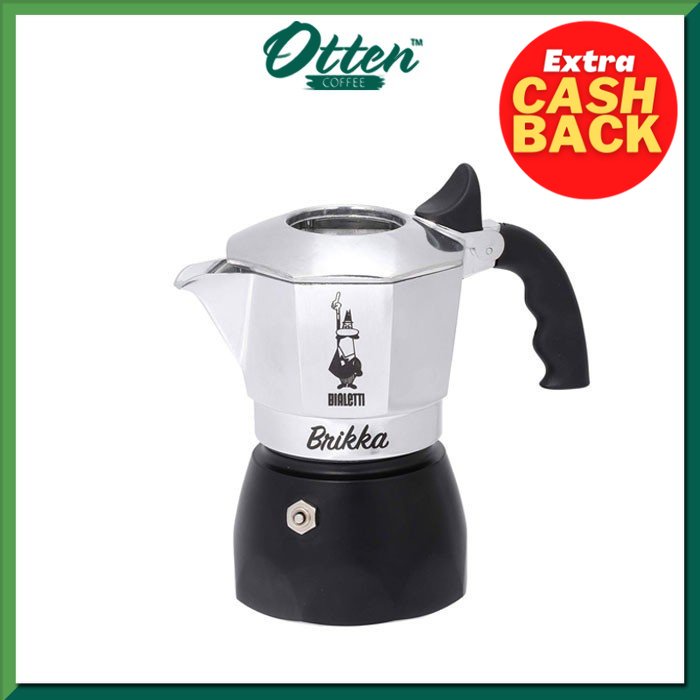 Jual Bialetti Brikka Black 2 Cups Moka Pot Shopee Indonesia