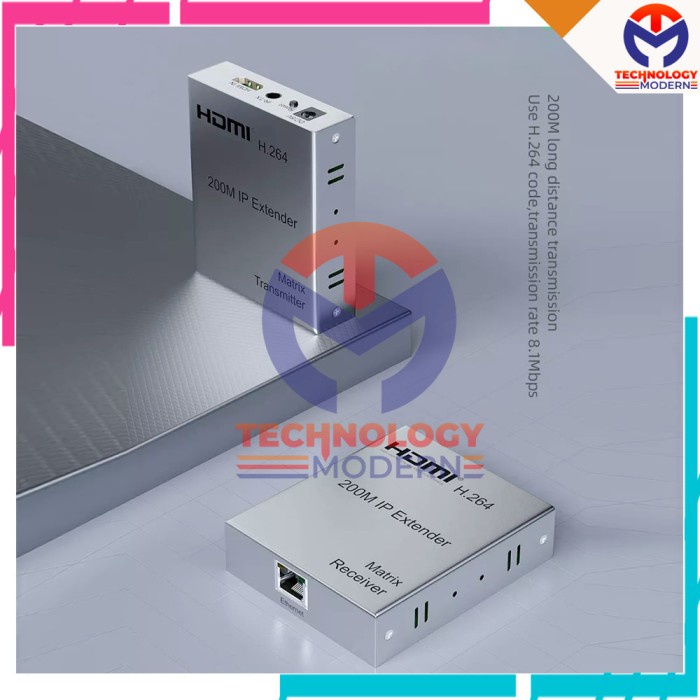 Jual HDMI IR+IP Extender Via UTP LAN 200 M Over Router/Switch 1080P ...