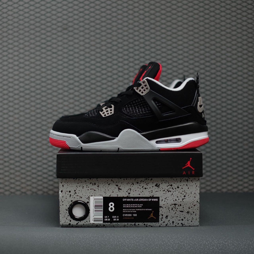 Jual Nike Air Jordan 4 Retro Bred ( Mirror ) Shopee Indonesia