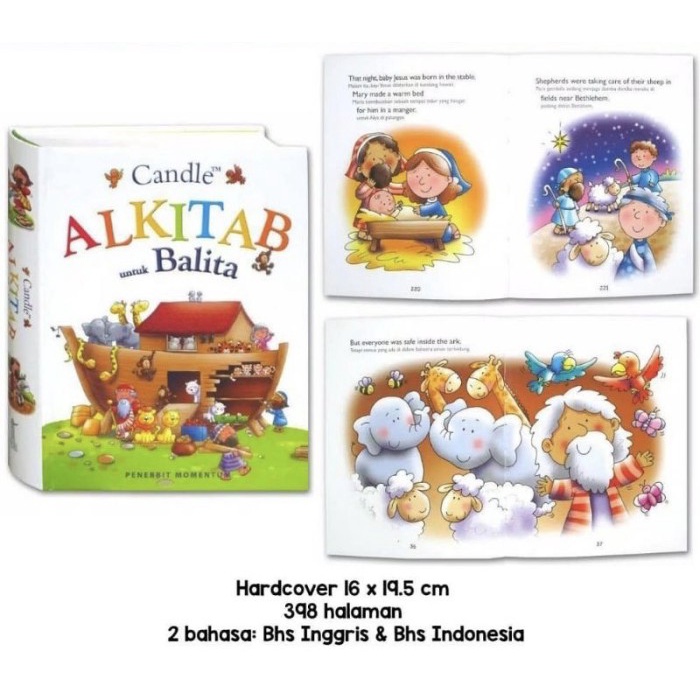 Jual CANDLE ALKITAB UNTUK BALITA KIDS BABY BIBLE BUKU BACAAN BEDTIME