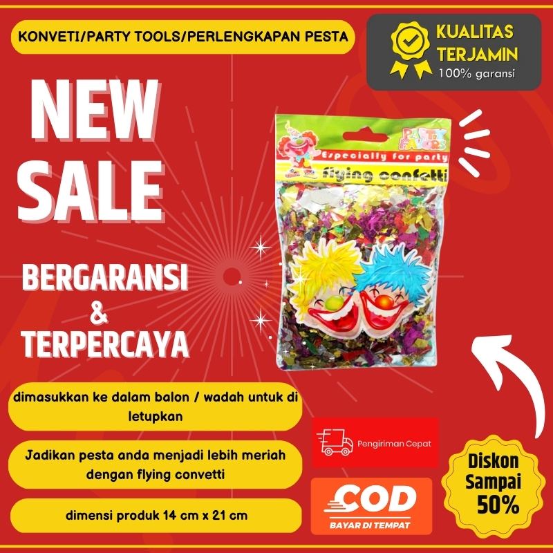 Jual Confetti Popper Ultah Anak Perlengkapan Pesta Paket Ulang Tahun ...