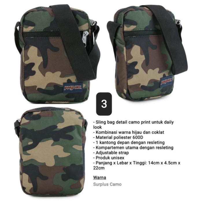 JANSPORT ORIGINAL 100%/Jansport Sling Bag