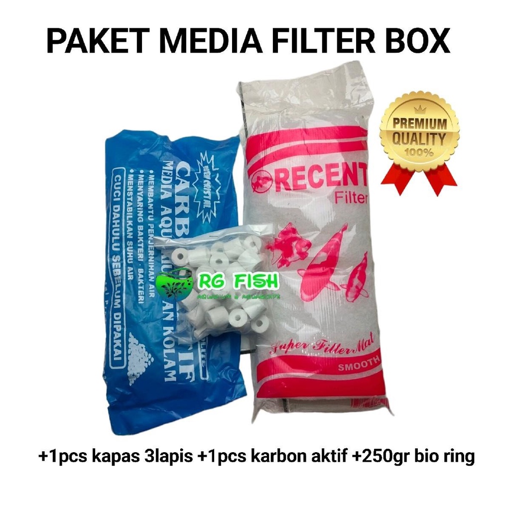 Jual PAKET MEDIA FILTER AQUARIUM UNTUK TOP BOX LENGKAP Shopee Indonesia