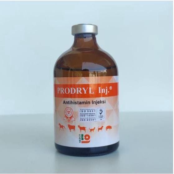 Jual PRODRYL Inj 50ml dan 100ml - Antihistamin Anti Alergi hewan TERNAK ...