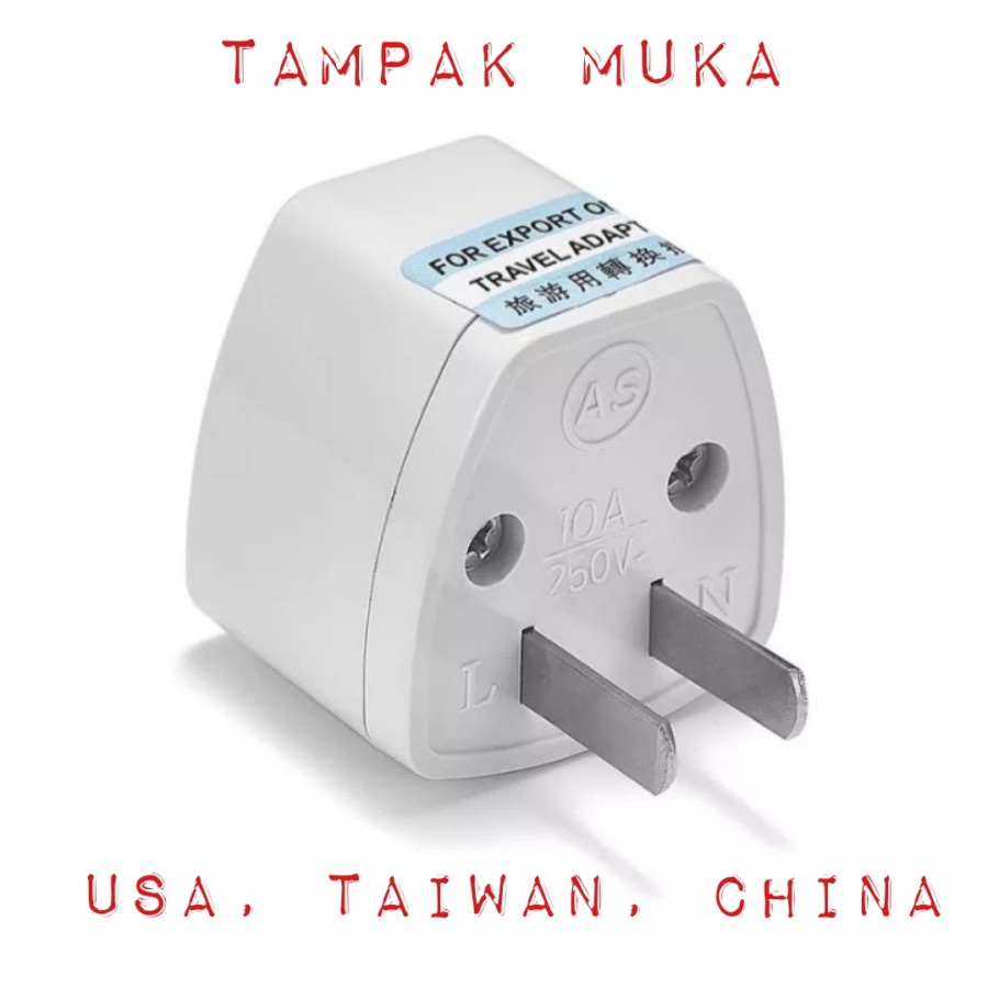 Jual Colokan over steker JEPANG, TAIWAN dan USA Adapter Plug Japan USA