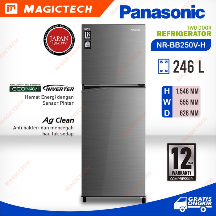 Jual Kulkas Panasonic Pintu Nr Bb V H Econavi Inverter L