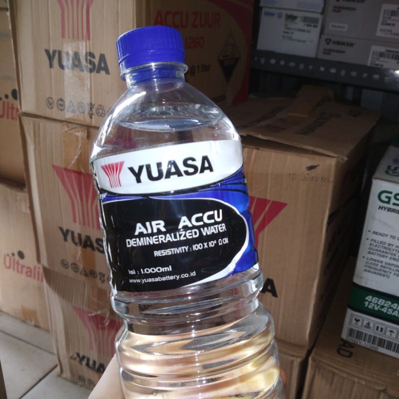 Jual Yuasa Air Aki Accu Biru 1 Liter Shopee Indonesia 2702