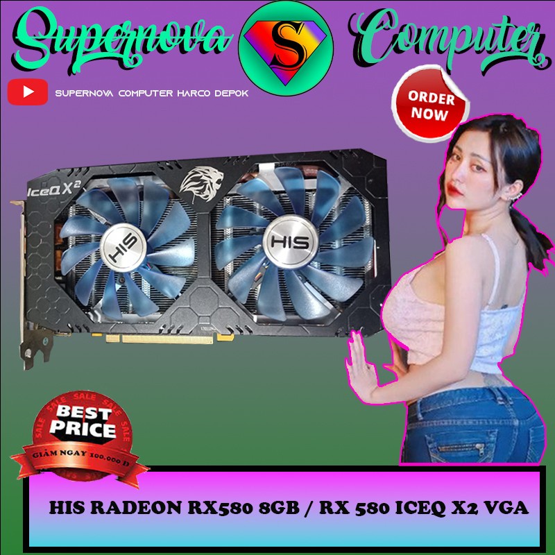 His rx 580 on sale iceq x2 oc 4gb