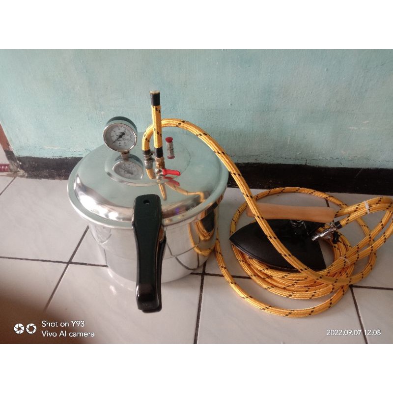 Jual setrika uap boiler presto loundry 8 liter/setrika uap boiler gas ...