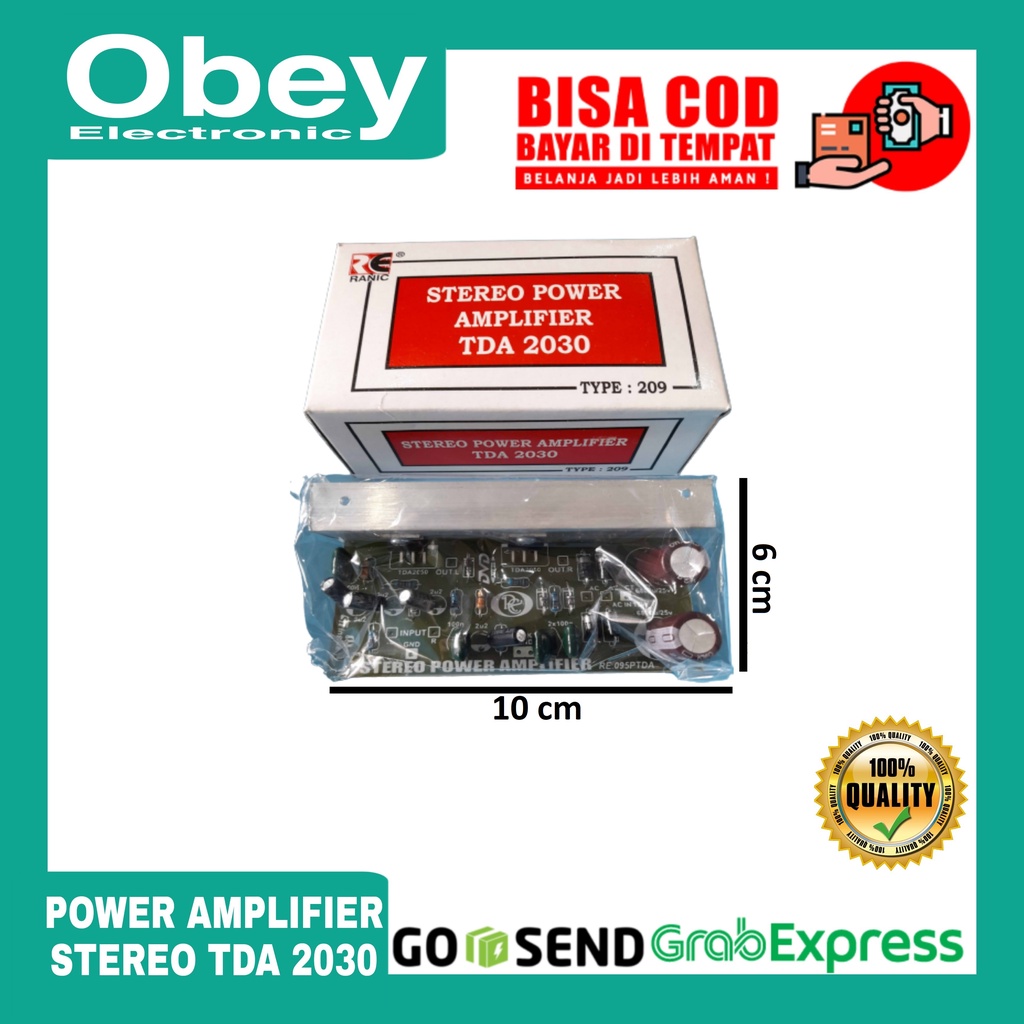 Jual KIT POWER TDA2030 TDA 2030 STEREO RANGKAIAN POWER AUDIO AMPLIFIER