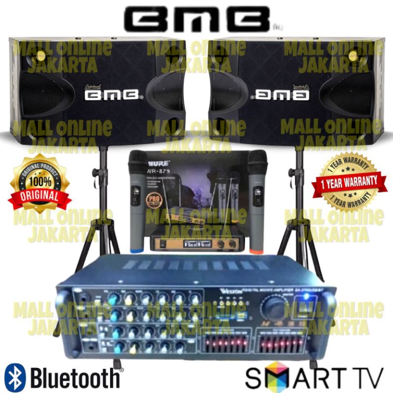 Jual Paket Karaoke Bmb Bluetooth Original Paketan Audio Sound System