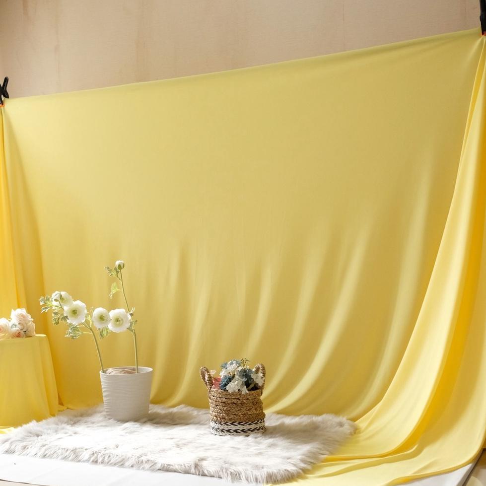 Jual Kain Backdrop Kain Background Kain Dekorasi Kain Polos Kain Foto Backdrop Foto Kuning