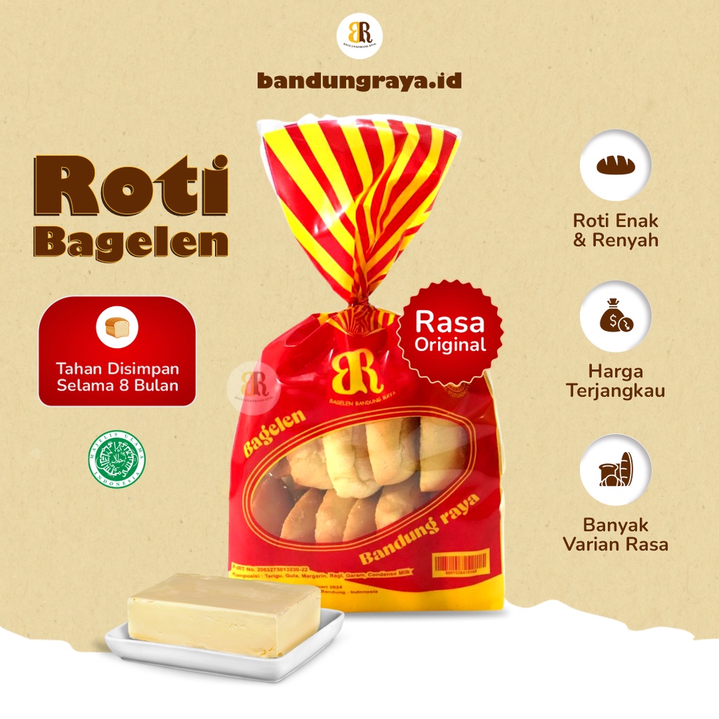 Jual Roti Bagelen Rasa Original Camilan Cemilan Kue Kering Bandung Raya ...