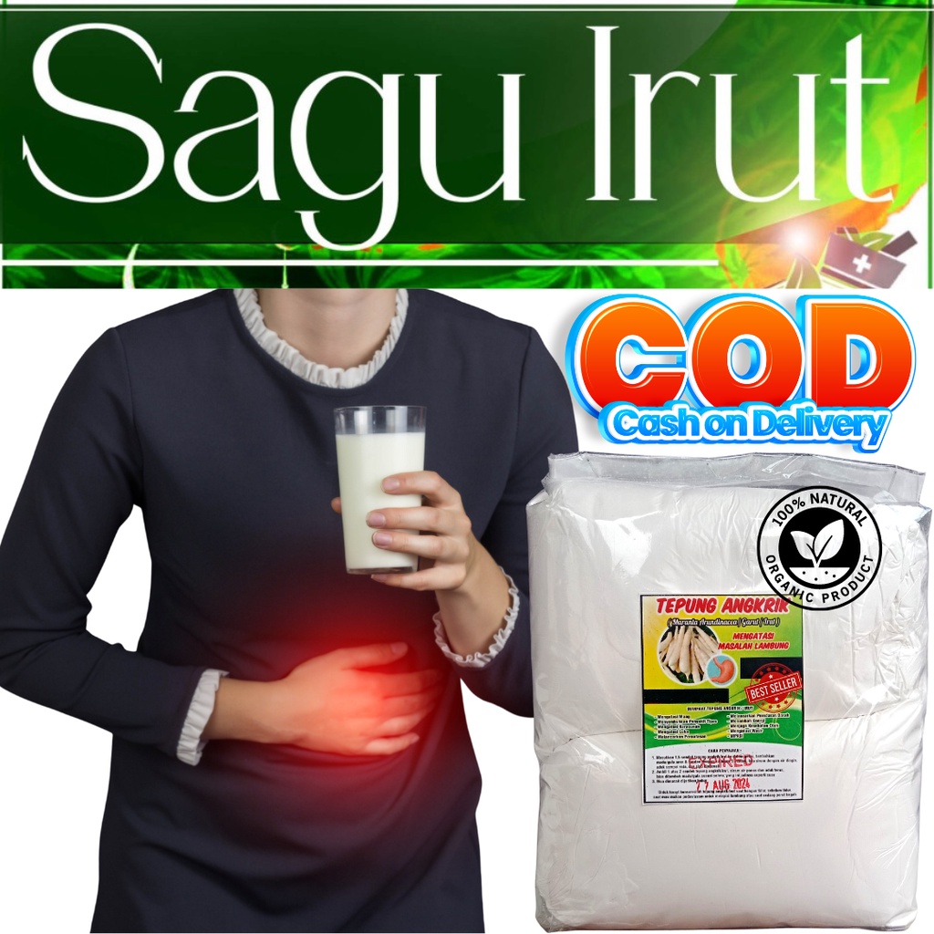Jual TEPUNG GARUT ASLI, IRUT/ANGKRIK, PATI ASAM LAMBUNG 1000 gr, irut ...