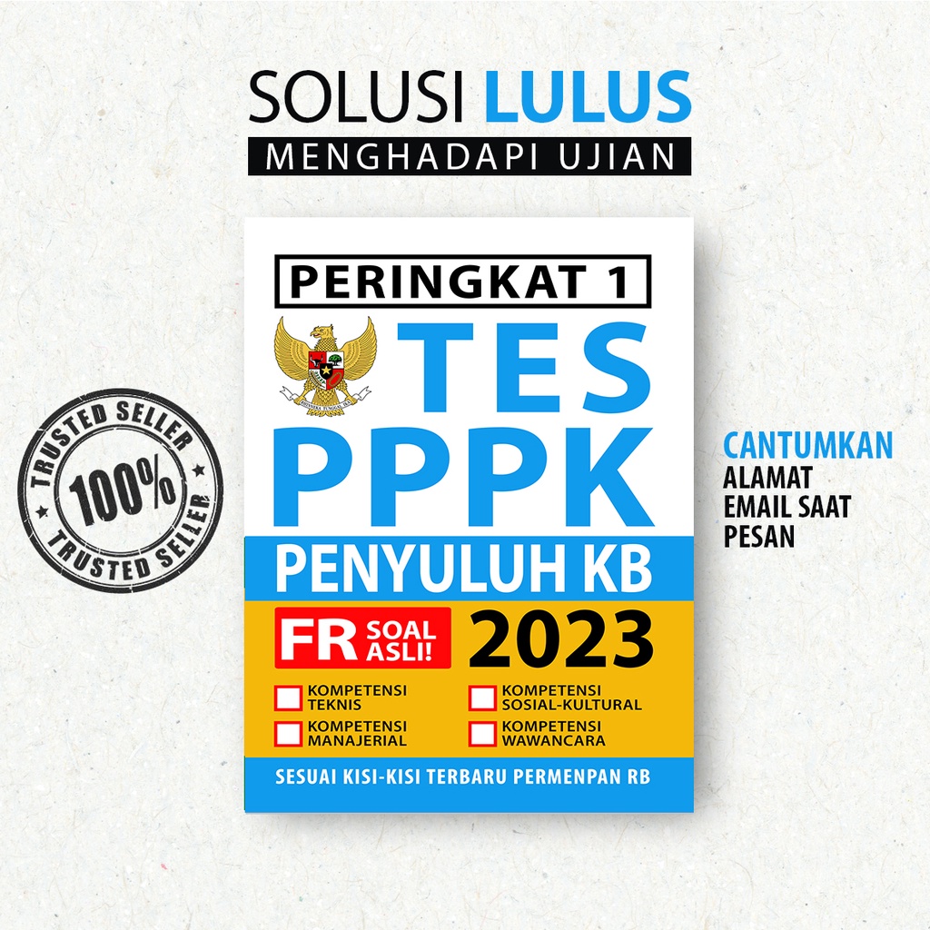 Jual PPPK 2023 TENAGA TEKNIS PENYULUH KB - PPPK TEKNIS PENYULUH