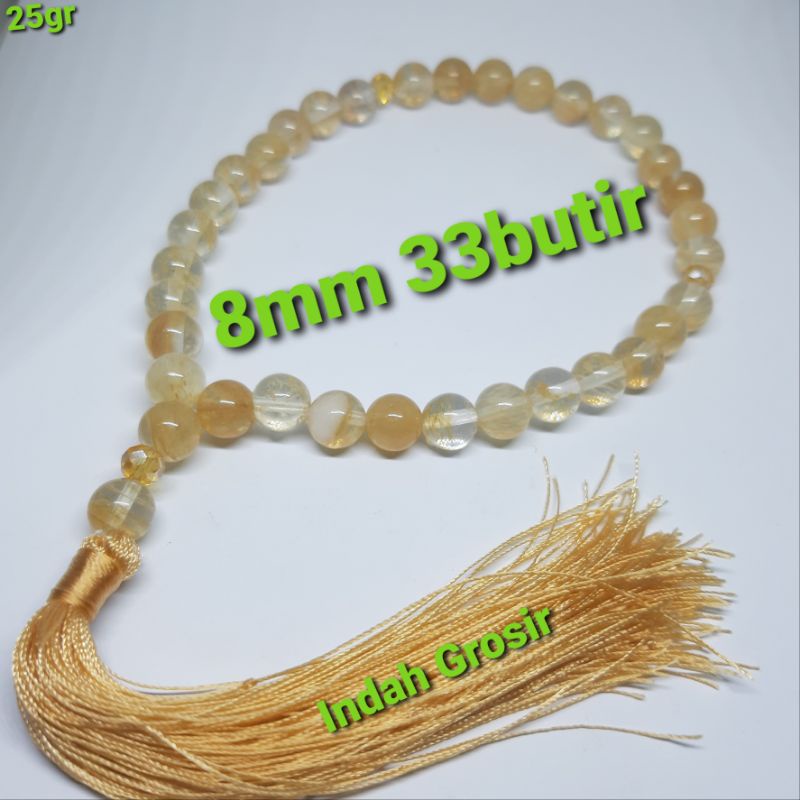 Jual Tasbih Batu Rambut Cendana Atau Serat Cendana 8mm 33Butir Original ...