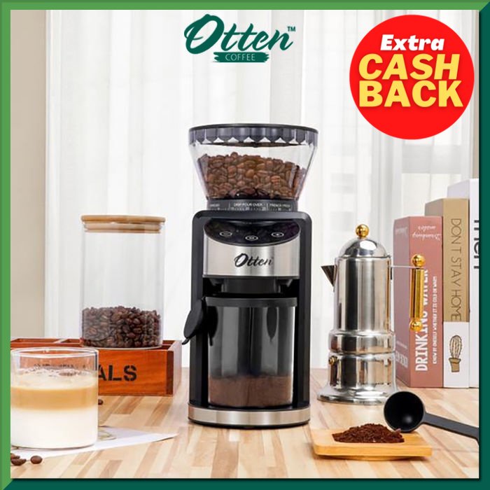 Jual Otten - Mesin Penggiling Kopi Elektrik Conical Burr Layar Sentuh