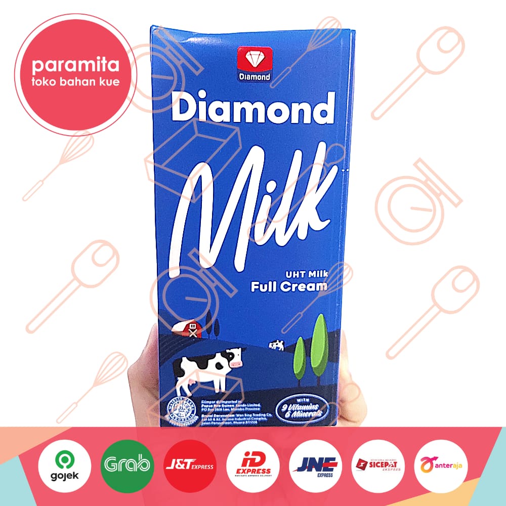 Jual Diamond Susu Uht Full Cream 1 Liter Shopee Indonesia 7851