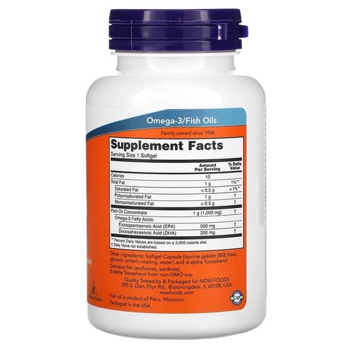 Jual Vitamin Now Food Ultra Omega 3 500 EPA/250 DHA 90 Softgels ...