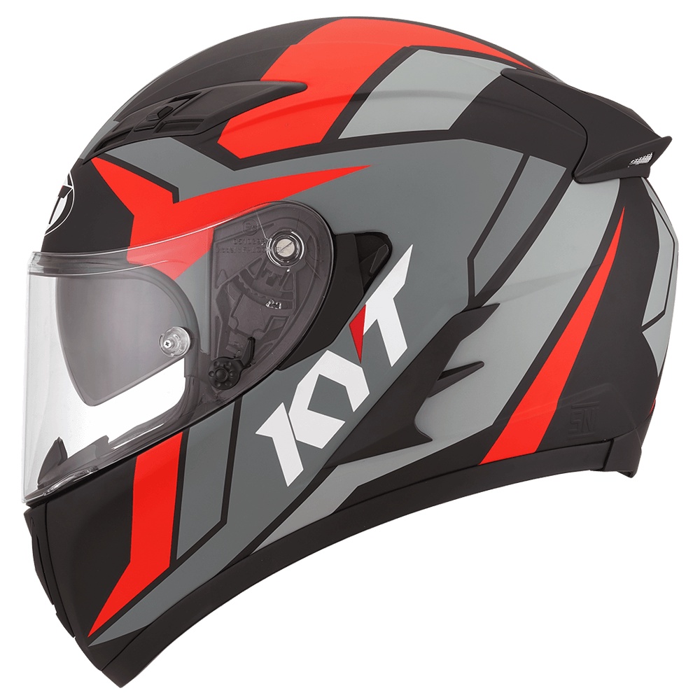 Jual Helm Kyt Falcon Fr Raid Matt Black Red Fluo Shopee Indonesia